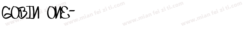 Gobin one字体转换